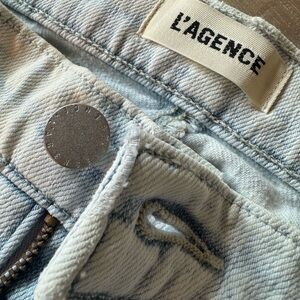 L'AGENCE Light Wash Denim Jeans — Faded Blue